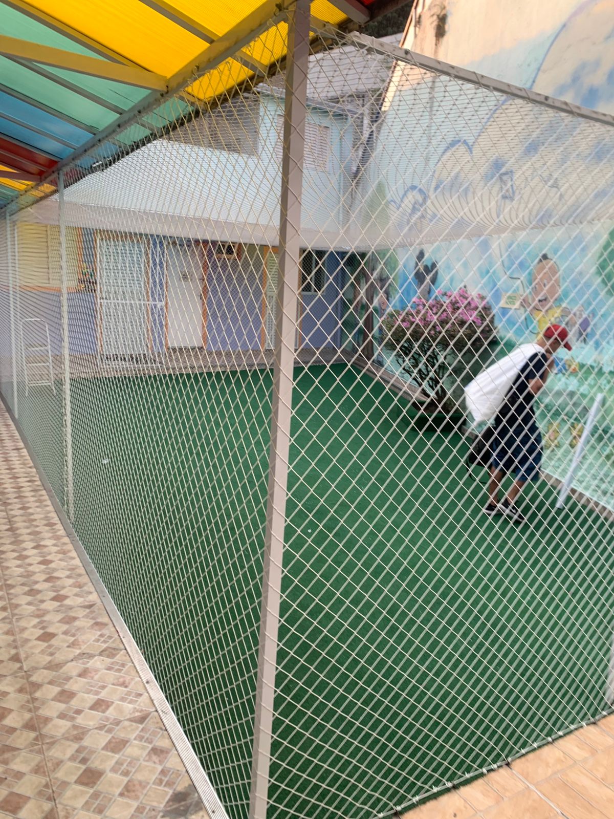 Rede de proteção em sacada de apartamento